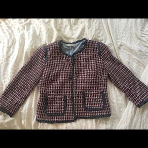 Sandro tweed knit jacket
